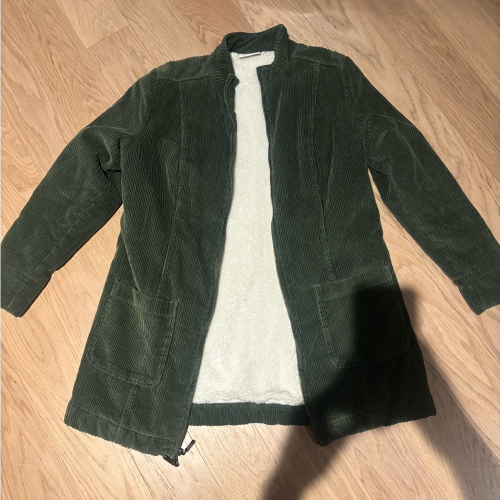 Forest Green Corduroy Utility Jacket
